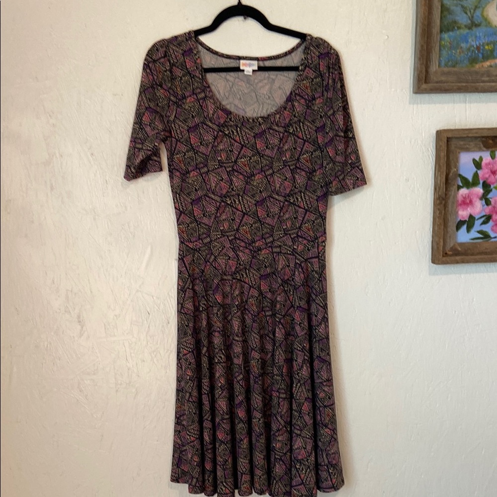 LuLaRoe Fit and Flare Midi Dress